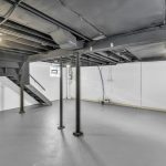 Unfinished basement utility space